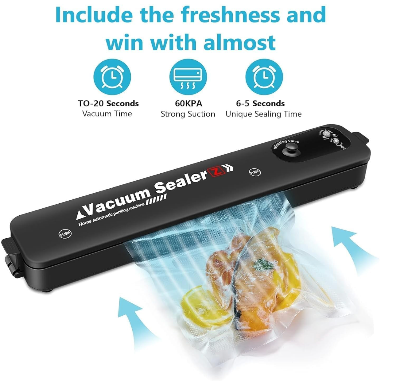 Portable Mini Plastic Bag Sealer For Food