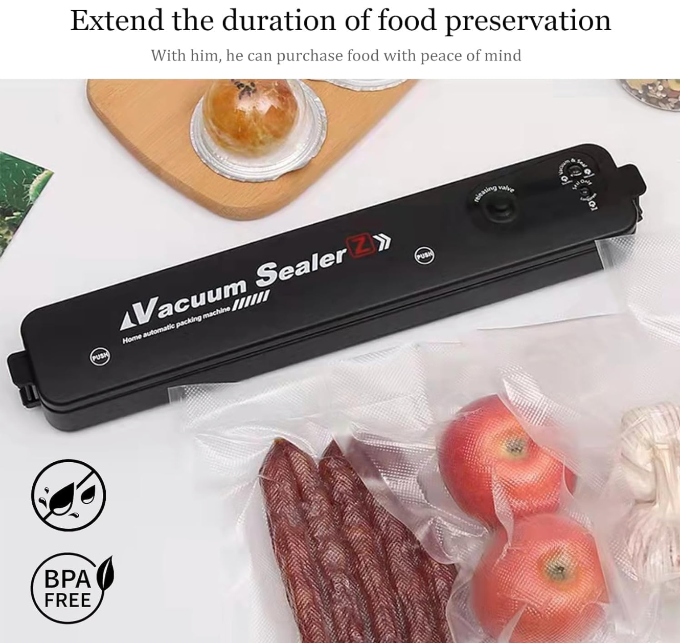 Portable Mini Plastic Bag Sealer For Food