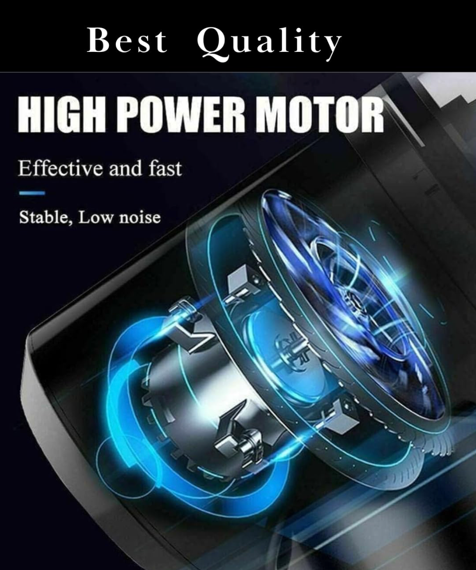 Car Vacuum Cleaner 3 in 1 with 3 Attachments & Blower