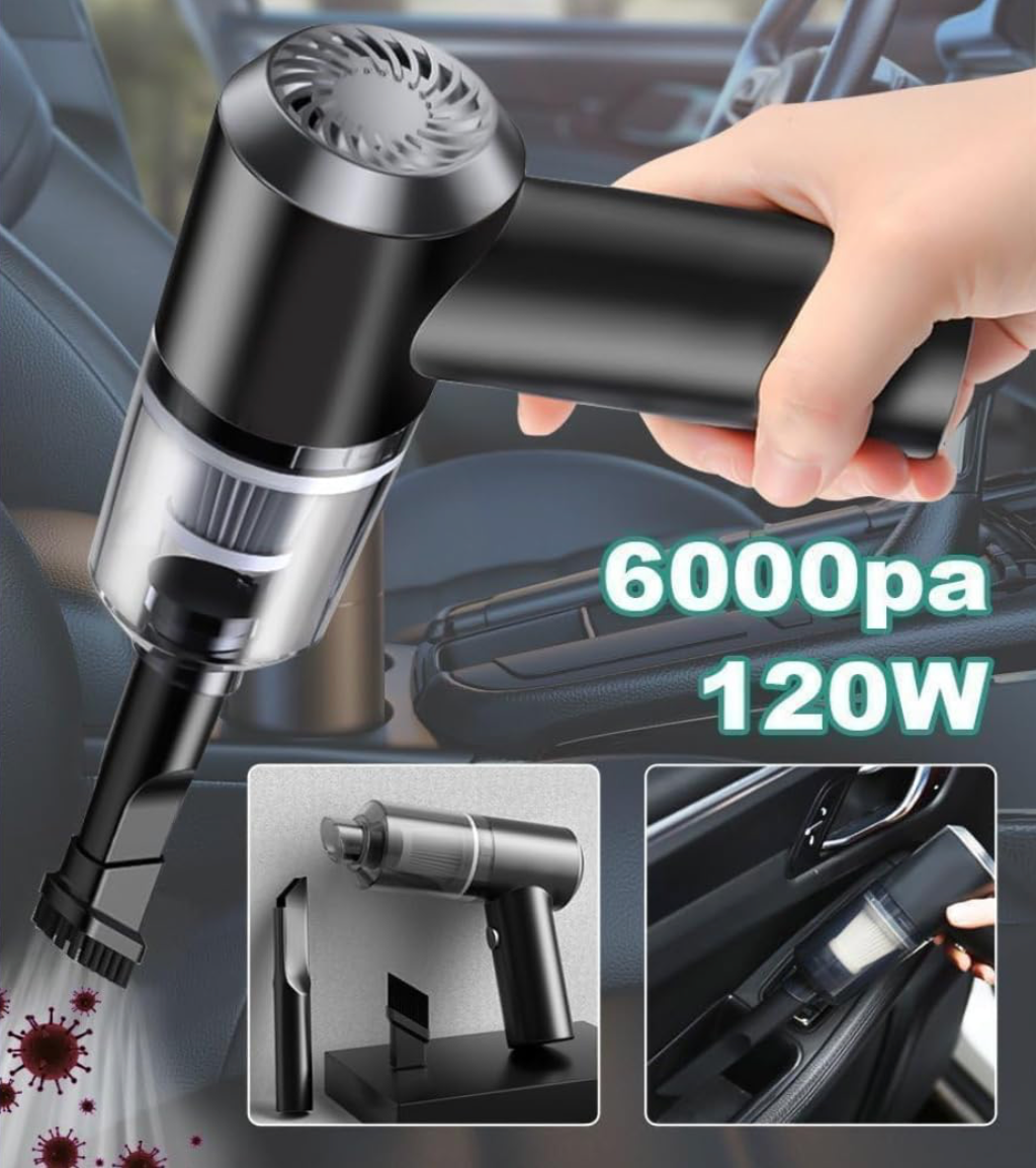 Car Vacuum Cleaner 3 in 1 with 3 Attachments & Blower