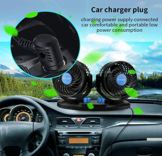 360 Degree Rotatable Car Auto Powerful Cooling Air Fan