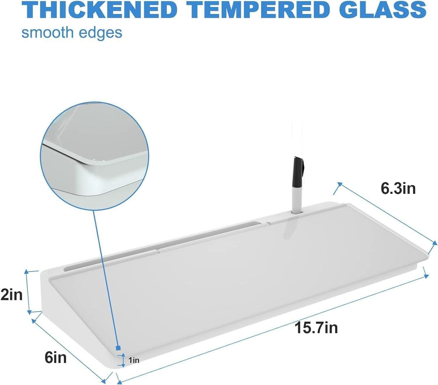 Small Glass Desktop Whiteboard