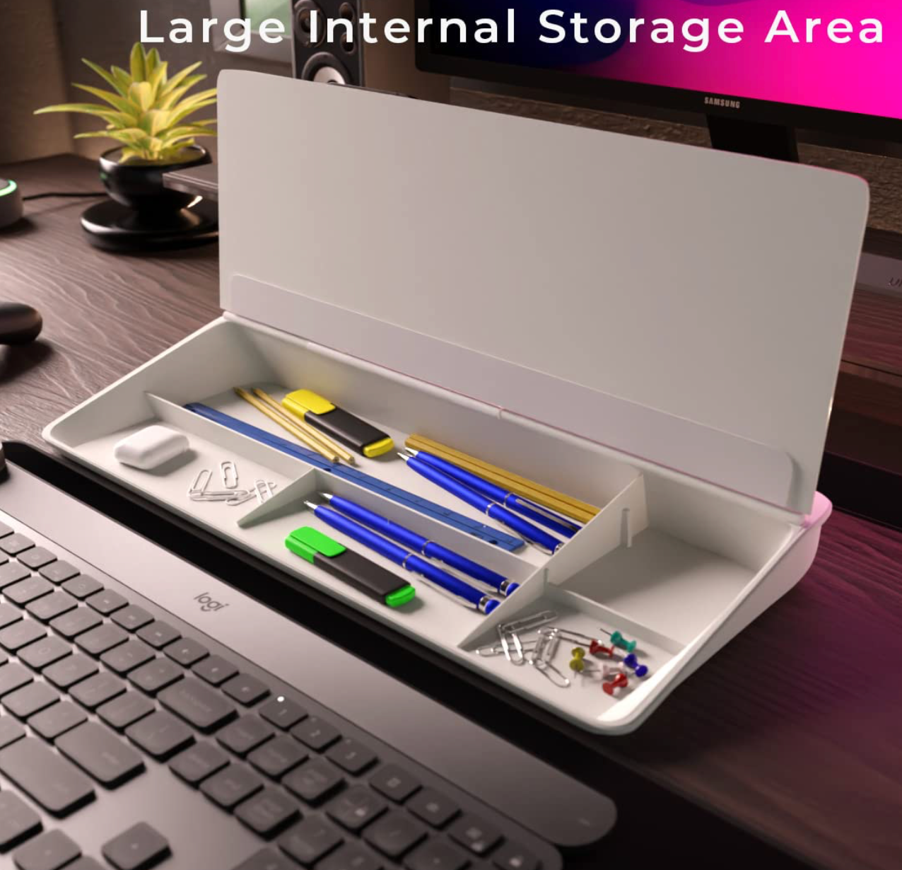 Small Glass Desktop Whiteboard