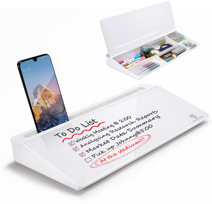 Small Glass Desktop Whiteboard
