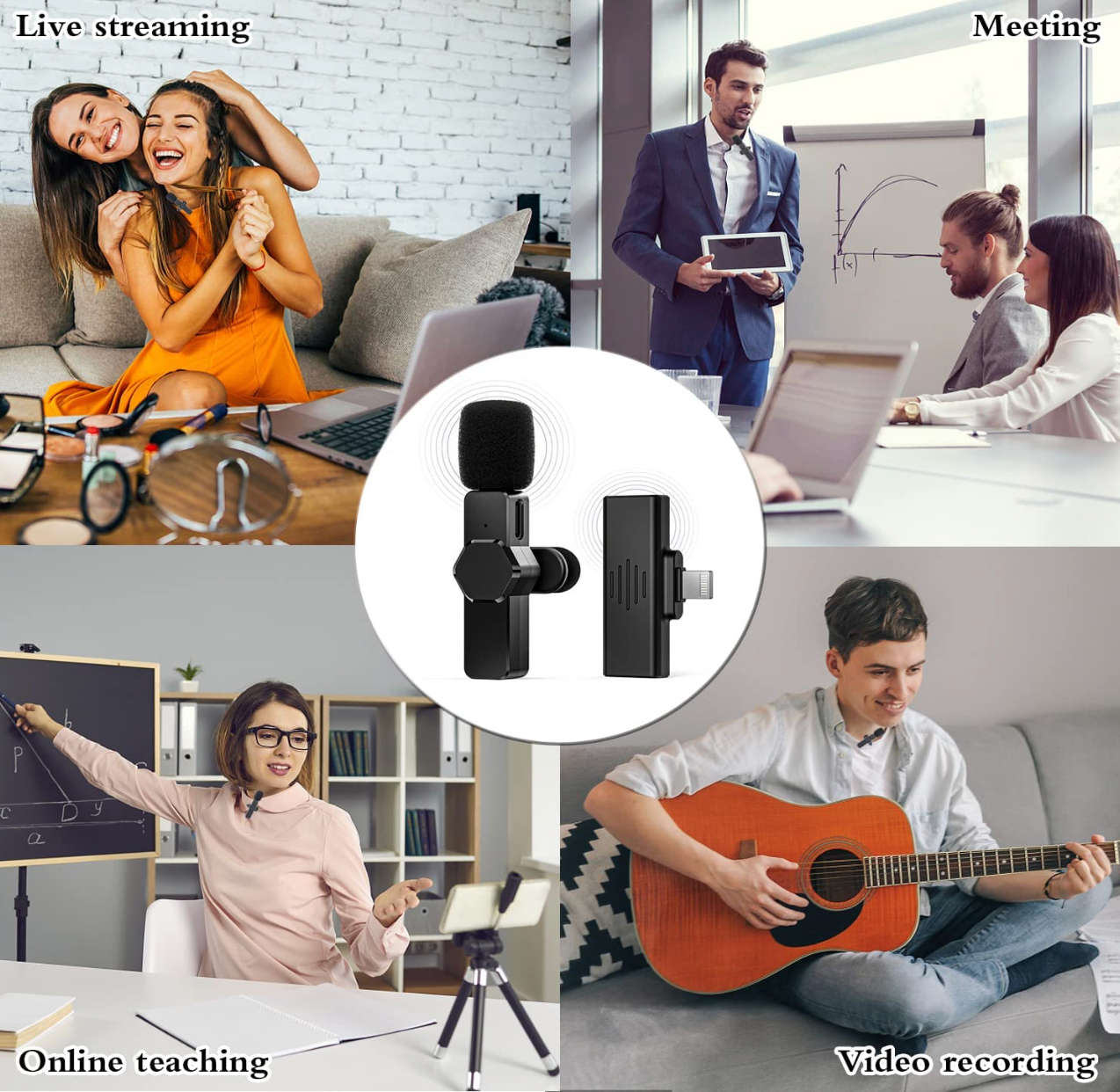 Wireless Microphone for Type-C Android & iPhone