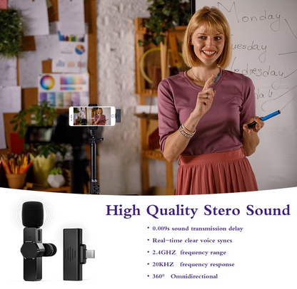Wireless Microphone for Type-C Android & iPhone