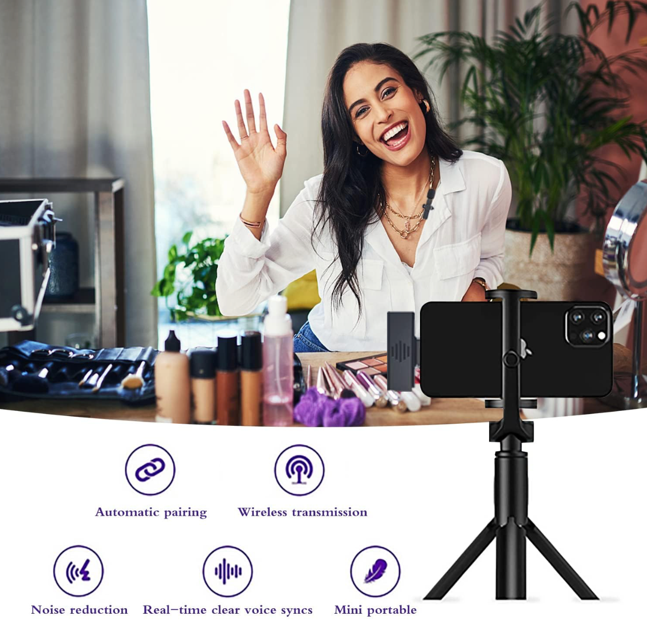 Wireless Microphone for Type-C Android & iPhone